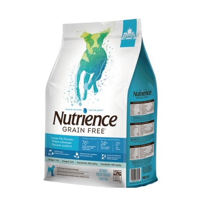 Nutrience 紐崔斯 GRAIN FREE 無穀養生犬 六種鮮魚 2.5kg