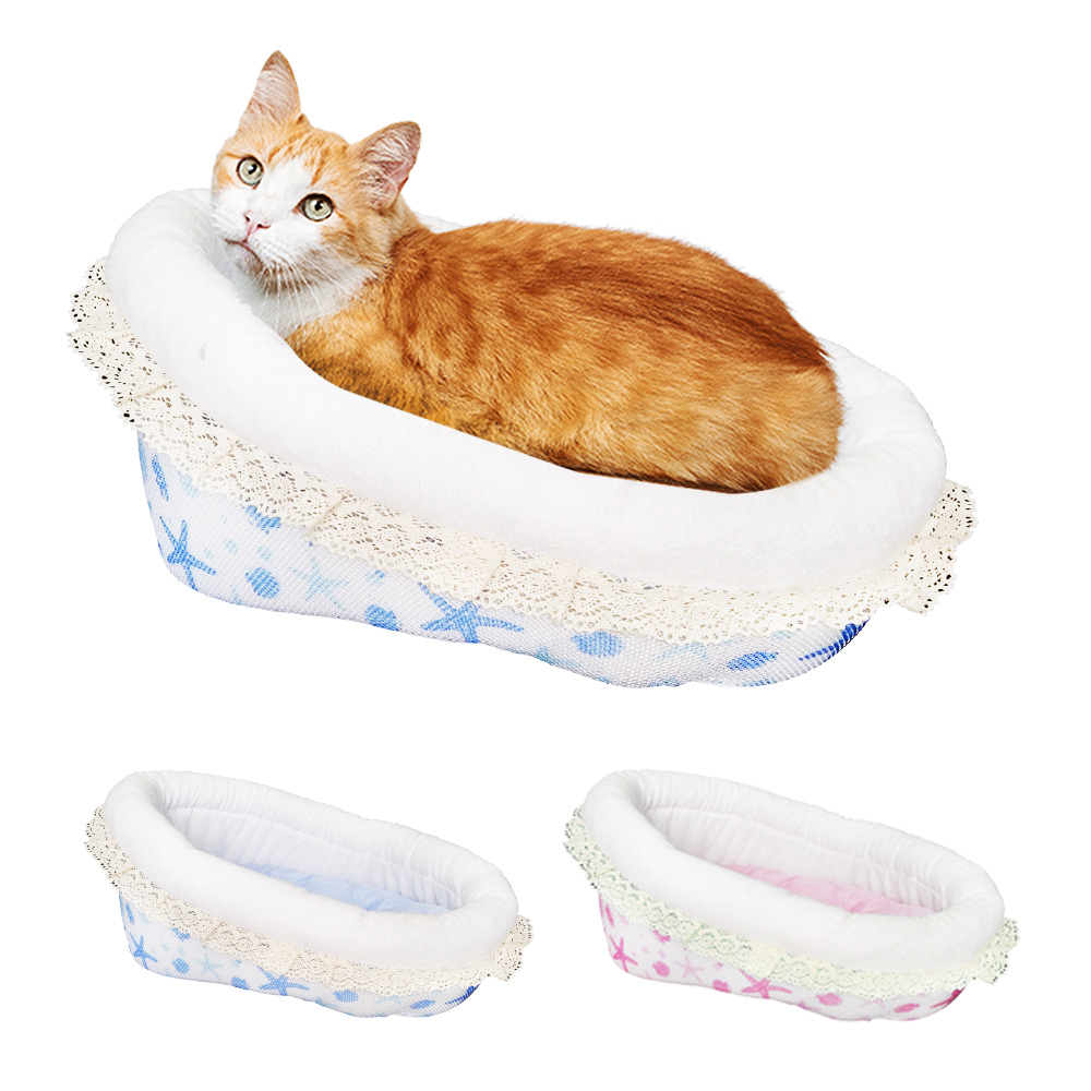 YSS 玉石冰雪纖維散熱冷涼感搖籃型加高寵物床墊/睡墊(2色)