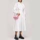 米蘭精品 連身裙 長袖洋裝-高腰彈性收腰簡約女裙子2色74ci33 product thumbnail 1