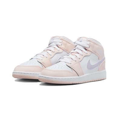 Nike Air Jordan 1 Mid Pink Wash 白粉 GS 玫瑰粉白 高筒 休閒鞋 大童鞋 FD8780-601