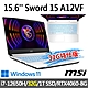 msi微星 Sword 15 A12VF-1619TW 15.6吋 電競筆電 (i7-12650H/32G/1T SSD/RTX4060-8G/Win11-32G特仕版) product thumbnail 1