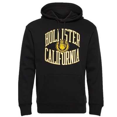 Hollister HCO 男 連帽帽T 黑色 2038