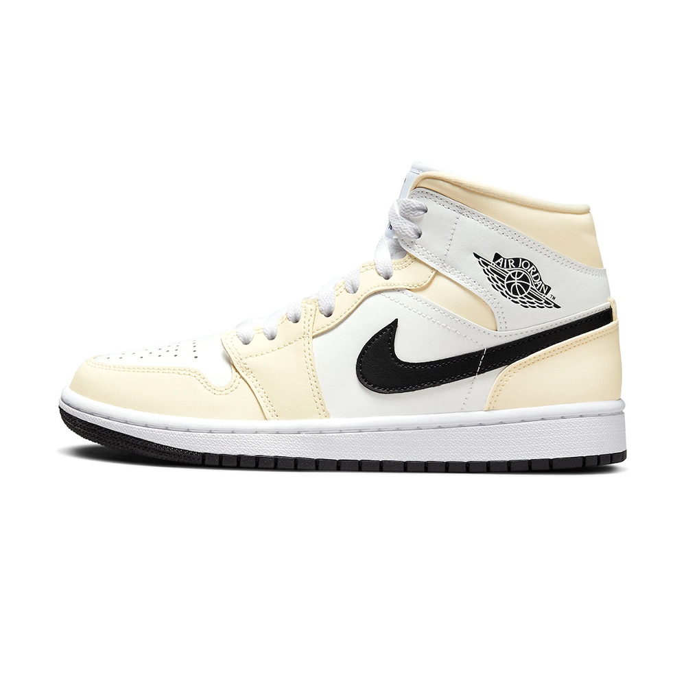 Nike Jordan 1 Mid Coconut Milk 男款 女款 米白色 高筒 運動 籃球 休閒鞋 BQ6472-121