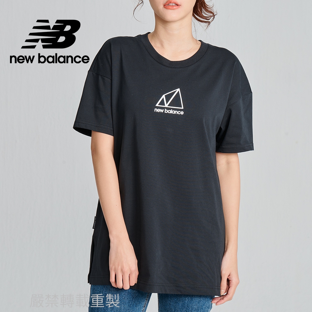 [New Balance]棉質短袖上衣_女性_黑色_WT13518BK