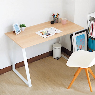 Boden-雷克斯4尺工業風書桌/工作桌(原木色)-120x60x76cm