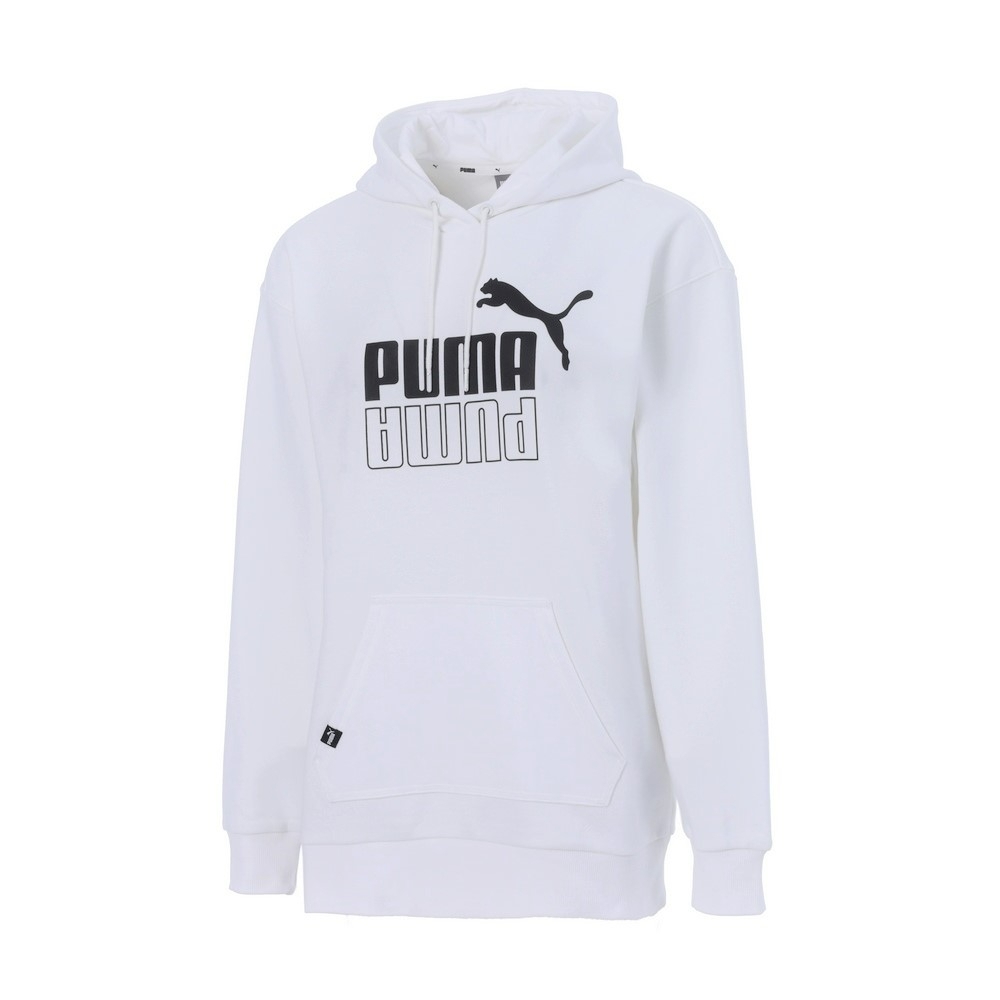 【PUMA官方旗艦】基本系列Puma Power長版長厚連帽T恤 女性 84769602
