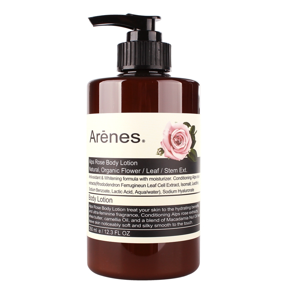 Arenes 玫瑰香氛植萃身體乳霜350ml