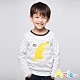 Azio Kids 男童 上衣 哈囉黃色鱷魚條紋長袖上衣 (白) product thumbnail 1