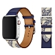 Apple Watch 7/6/SE/5/4 真皮質商務雙色錶帶 手錶替換腕帶 product thumbnail 5