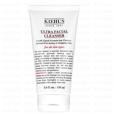 kiehls契爾氏 冰河保濕潔面乳150ml (國際航空版) (效期至2025/06)