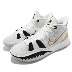 Nike 籃球鞋 Kyrie 7 EP 明星款 運動 男鞋 氣墊 避震 包覆 環保理念 球鞋 穿搭 白 金 CQ9327-101