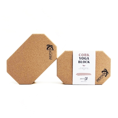 【INEXTION】Cork Yoga Block 羽量級八角軟木瑜珈磚 60D - 2入組