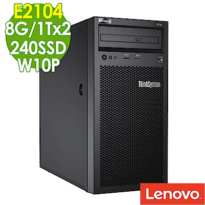 LENOVO ST50 E2104G/8G/240SSD 1TBx2/W10P