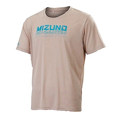 Mizuno [32TAB01048] 男 短袖 上衣 T恤 運動 休閒 舒適 透氣 美津濃 奶茶