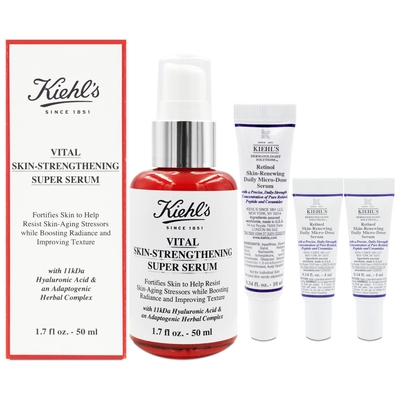 KIEHLS契爾氏 11kDa超導全能修護露 50ml 加贈A醇全能新生抗痕精華10ml+4ml*2