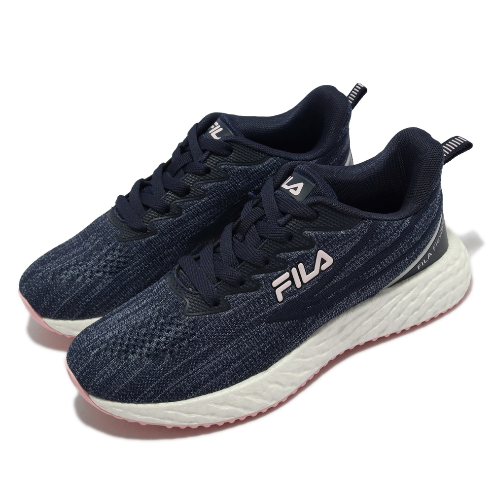 Fila 慢跑鞋 Ripple 深藍 粉紅 女鞋 緩震 輕量 運動鞋 5J950V305