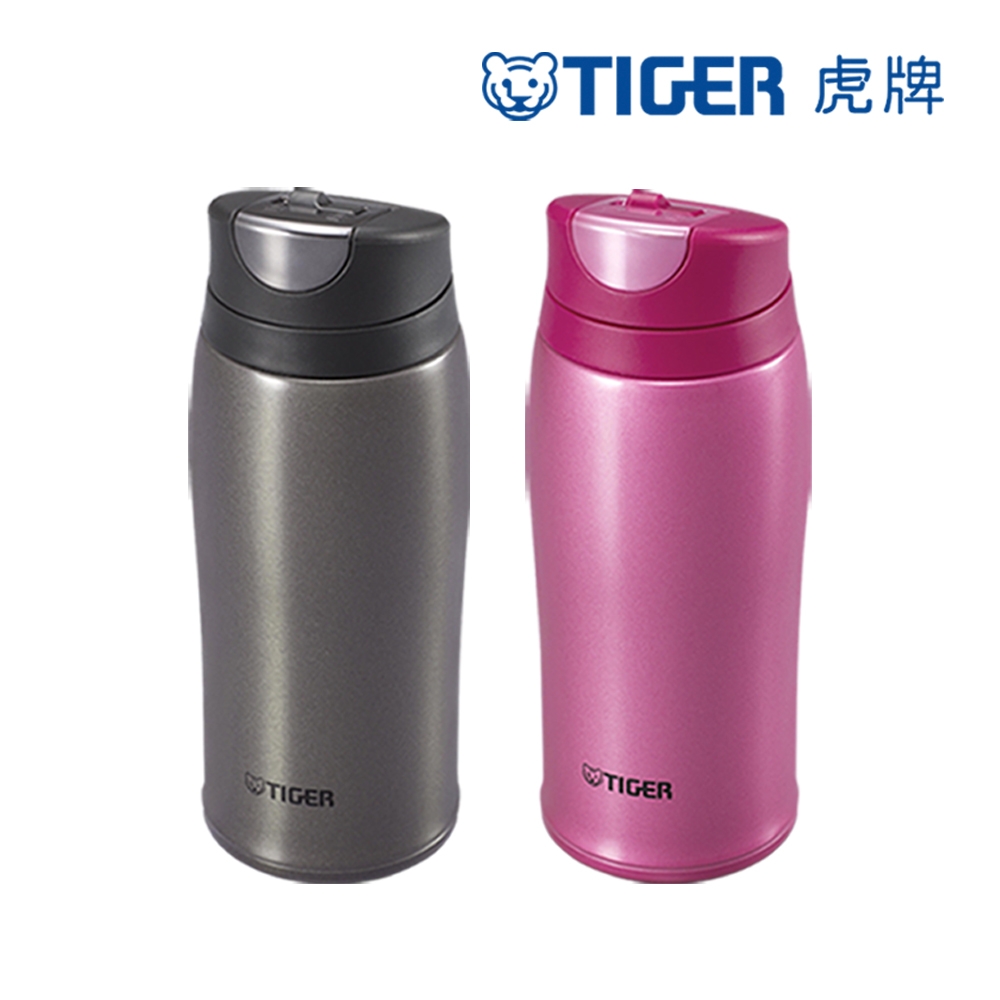 TIGER虎牌 彈蓋式曲線款360CC不鏽鋼保溫保冷杯(MCB-H036) product image 1