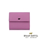 【BRAUN BUFFEL 德國小金牛】台灣總代理 艾蒂 7卡三折短夾-粉紫色/BF652-520-BO product thumbnail 2