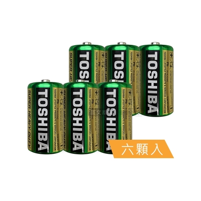 東芝TOSHIBA 環保碳鋅電池(2號6入) 原廠公司貨