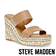 STEVE MADDEN-UNRAVEL 雙帶厚底鑽飾楔型鞋-棕色 product thumbnail 1