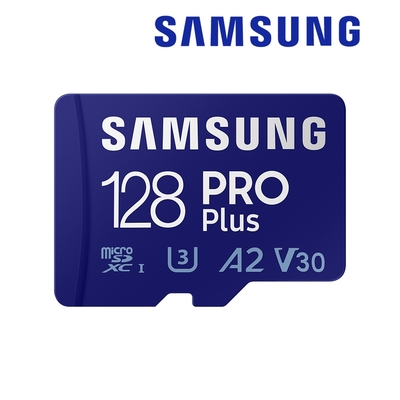 SAMSUNG 三星PRO Plus microSDXC UHS-I U3 A2 V30 128GB記憶卡 公司貨 (MB-MD128KA)