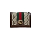 GUCCI Ophidia GG 老花標誌 帆布 牛皮 卡夾 皮夾 零錢包 短夾 523155 product thumbnail 1