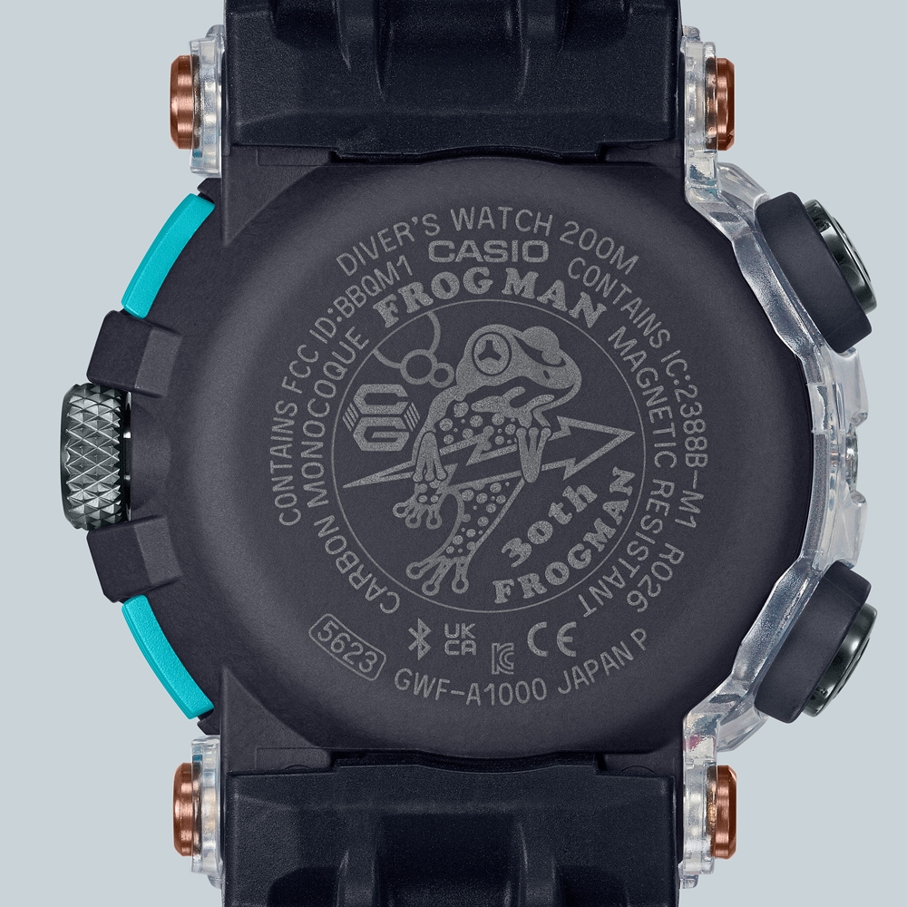 CASIO卡西歐G-SHOCK 電波藍牙太陽能電力神秘箭毒蛙潛水級防水GWF