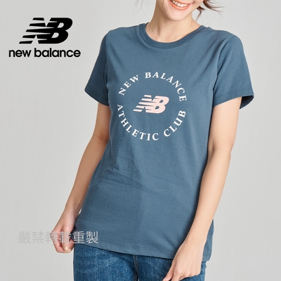 [New Balance]短袖T恤_女性_藍綠色_AWT13507DOG