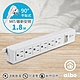 aibo 3P一開六插 新版安規/過載斷電/防雷擊 15A安全延長線(扁插)-1.8米 product thumbnail 1