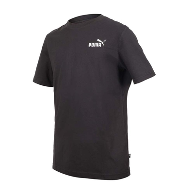 PUMA 男基本系列ESS刺繡短袖T恤-歐規 休閒 慢跑 上衣 67597301 黑白