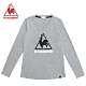 le coq sportif 法國公雞牌休閒長袖T恤 女-麻灰 product thumbnail 2