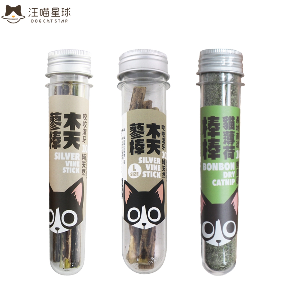 DogCatStar汪喵星球 貓咪紓壓零食 (貓薄荷 貓草 乾貓草) X 6入