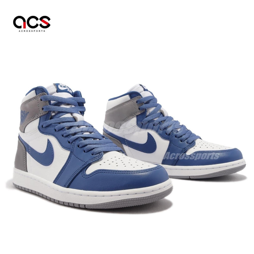 Nike Air Jordan 1 Retro High OG True Blue 白藍灰男鞋喬丹DZ5485-410