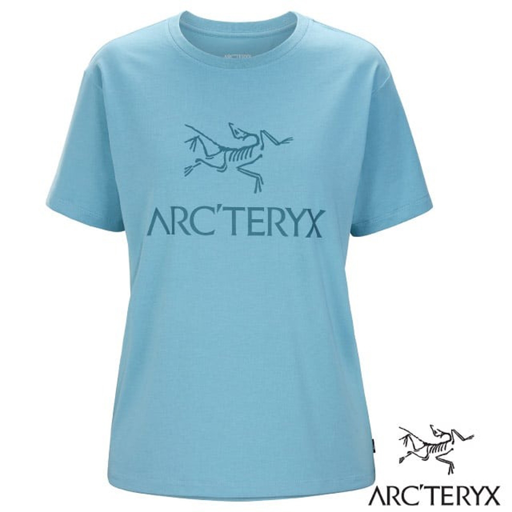 加拿大 ARCTERYX 始祖鳥 女款 Arc'Word 輕量吸濕透氣短袖圓領衫.T恤_快樂藍