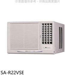 (含標準安裝)SANLUX台灣三洋變頻右吹窗型冷氣3坪SA-R22VSE