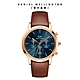 Daniel Wellington DW 手錶 Iconic Chronograph 42ｍｍ極地藍三眼皮革錶藍錶盤 DW00100639 product thumbnail 1