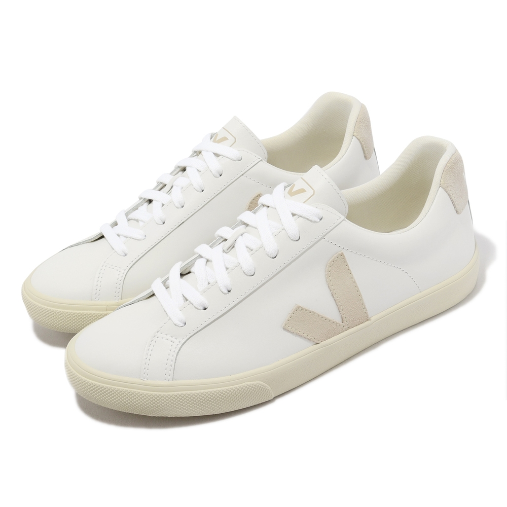 Veja 休閒鞋 Esplar Logo Leather 男鞋 白 象牙白 奶油底 百搭款 法國小白鞋 EO0202335B