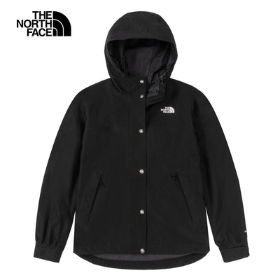 The North Face W DRYVENT BLOCKING JACKET 女防水外套-黑-NF0A7QSIJK3