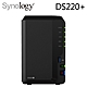 Synology 群暉科技 DS220+ NAS 含 紅標Pro 16TB WD161KFGX 2顆 共32TB product thumbnail 1