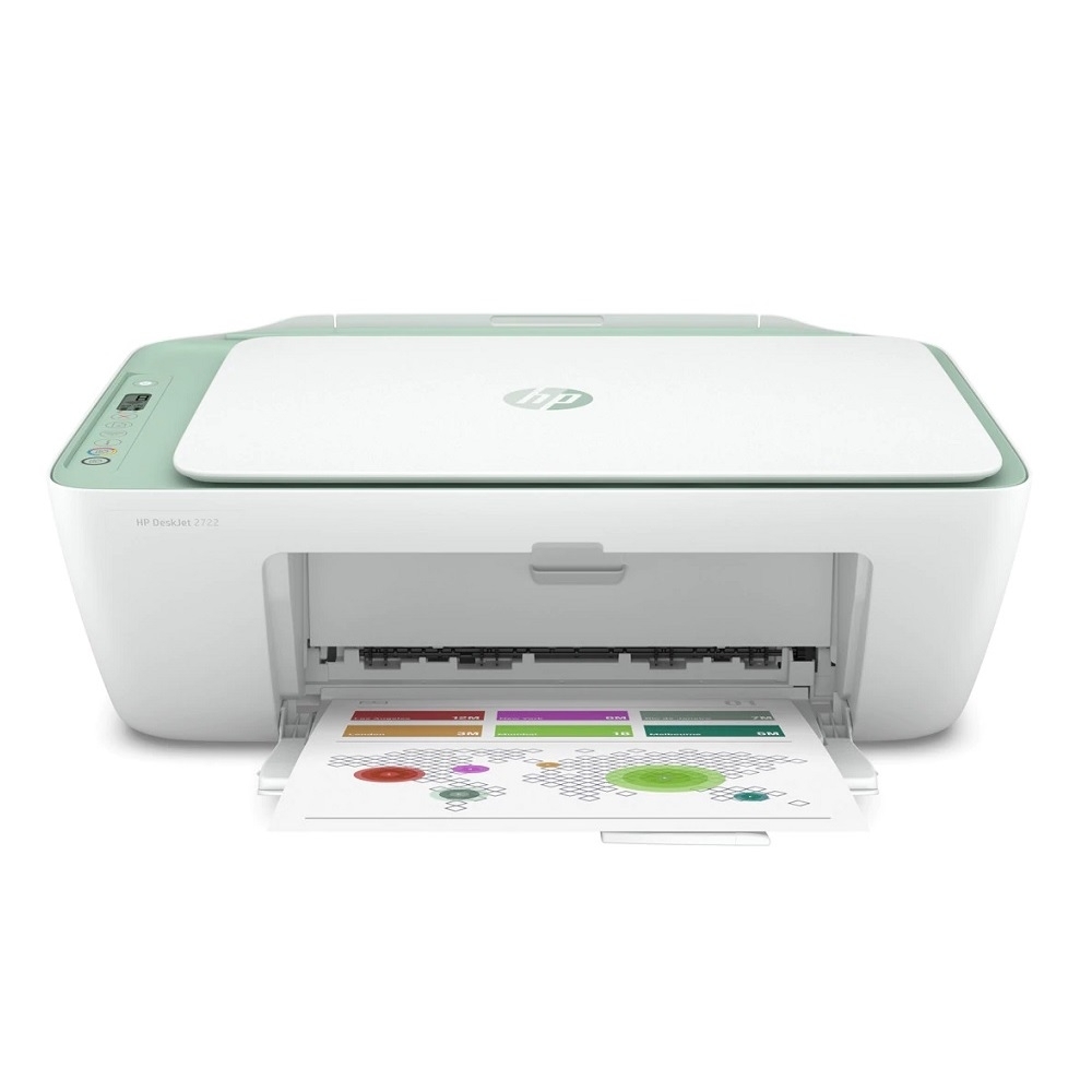 HP DeskJet 2722 彩色無線 WiFi 三合一噴墨印表機 product lightbox image 1