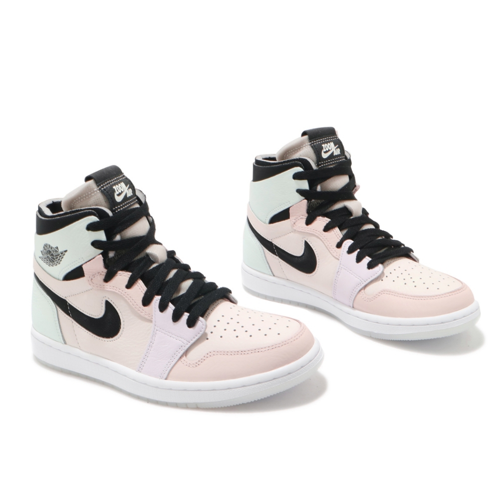 Nike 休閒鞋W Air Jordan 1 復活節男女鞋Zoom Air CMFT 喬丹拼接綠粉