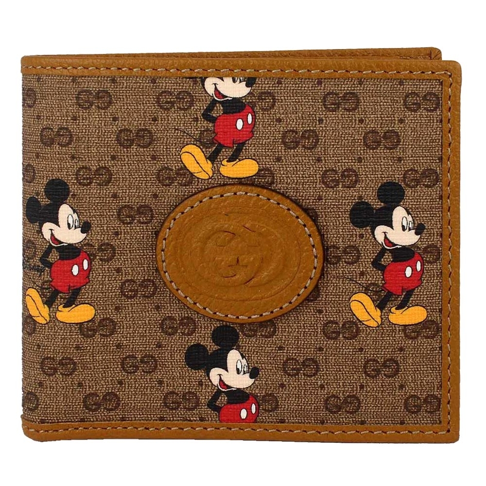 GUCCI Disney Mick 米奇防水帆布短夾