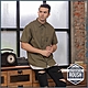 Roush 寬版工裝拉鍊口袋斜紋布短袖襯衫(2315355) product thumbnail 1