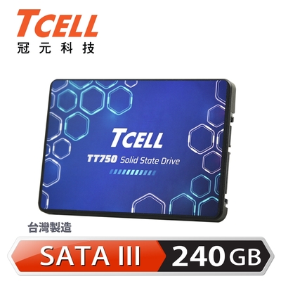 TCELL 冠元 TT750 240GB 2.5吋 SATAIII SSD 固態硬碟