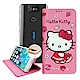 三麗鷗授權 Hello Kitty 華碩 ZenFone 6 櫻花吊繩款彩繪側掀皮套 product thumbnail 1