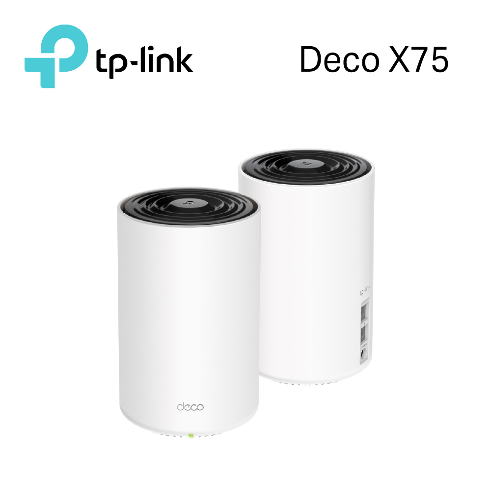 TP-Link Deco X75 AX5400 三頻 AI-智慧漫遊 真Mesh 無線網路WiFi 6 網狀路由器（Wi-Fi 6分享器）(2入) |  分享器/路由器 | Yahoo奇摩購物中心