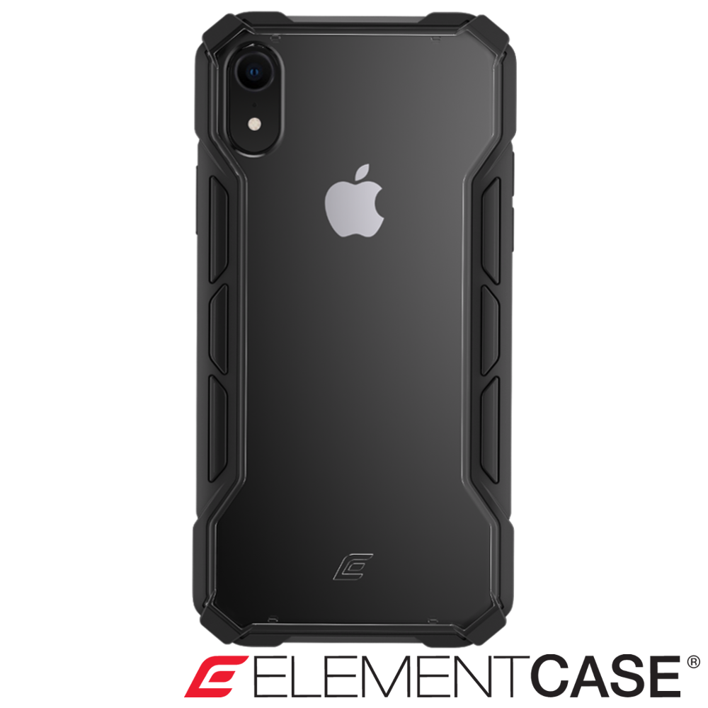 美國 ELEMENT CASE iPhone XS Max 專用拉力競賽防摔殼 - 黑