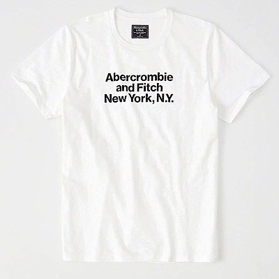af a&f Abercrombie & Fitch 短袖 T恤 白 0850