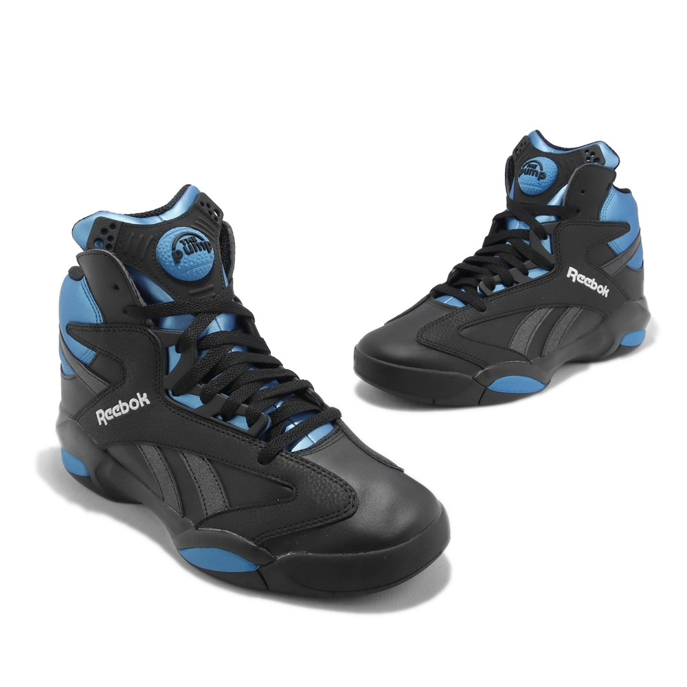 Reebok 籃球鞋Shaq Attaq 男鞋黑藍OG Black Azure 歐尼爾復刻魔術隊