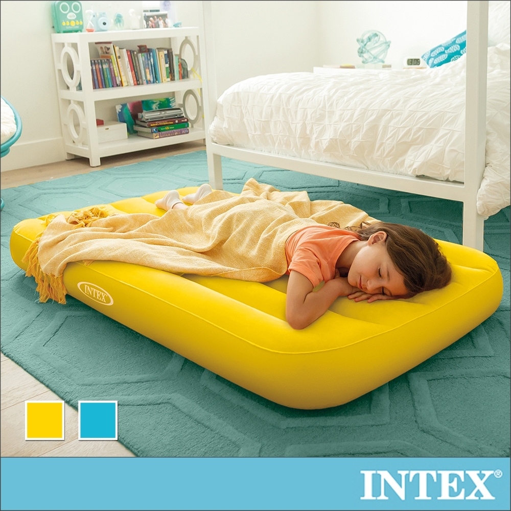 INTEX 兒童充氣床88x157x高18cm-2色可選(66803)